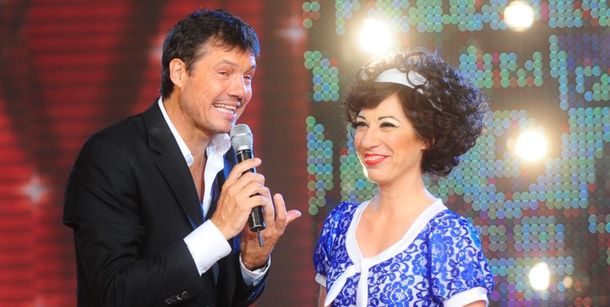 Marcelo con Laura Oliva