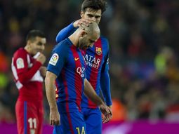 El argentino jugó menos de media hora y terminó con molestias El argentino jugó menos de media hora y terminó con molestias