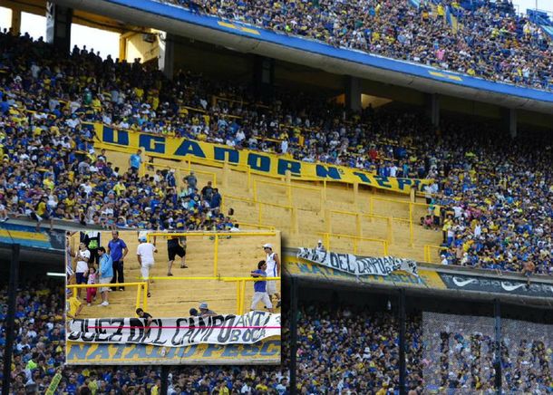 Violencia y amenazas en una tarde muy tensa en la Bombonera