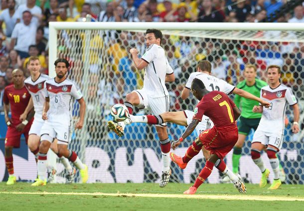 Mirá los goles del partidazo entre Ghana y Alemania