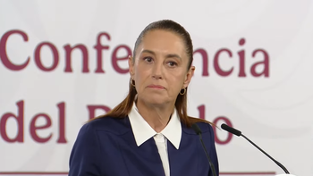 Claudia Sheinbaum en la Mañanera del Pueblo. Claudia Sheinbaum en la Mañanera del Pueblo.