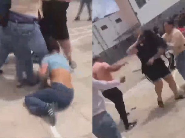 Batalla campal en un colegio de José C. Paz: madres y alumnas, a las piñas