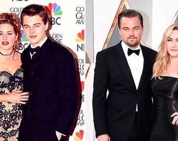 El antes y el después de Leonardo Di Caprio y Kate Winslet