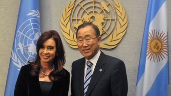 nueva york: la presidente se reunio con ban ki-moon nueva york: la presidente se reunio con ban ki-moon