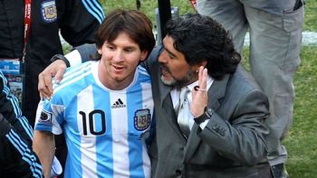 diego maradona, sobre messi: esta madurando como jugador diego maradona, sobre messi: esta madurando como jugador