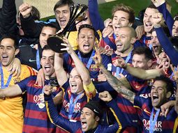 no hubo hazana: barcelona goleo a un river que aguanto hasta donde pudo no hubo hazana: barcelona goleo a un river que aguanto hasta donde pudo