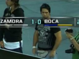 el panadero estuvo en el campo de juego en partido de boca en venezuela el panadero estuvo en el campo de juego en partido de boca en venezuela