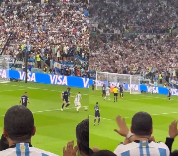Así se vio la sensacional jugada de Messi desde la tribuna