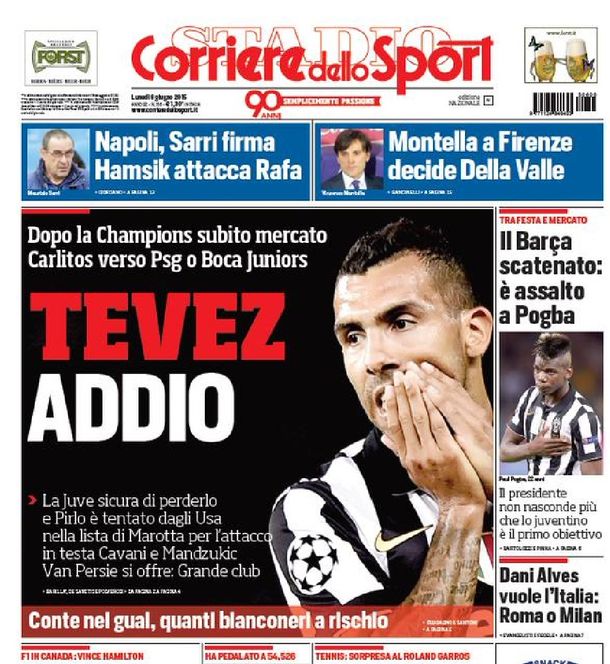 Tevez dejaría Juventus y tiene que elegir su próximo destino: ¿Boca o PSG?