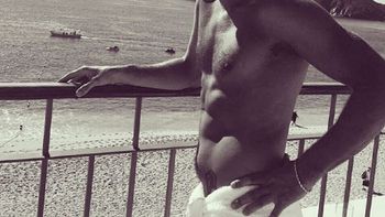 El actor mostró sus abdominales en Instagram El actor mostró sus abdominales en Instagram