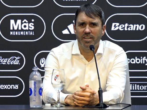 Chacho Coudet fue presentado en River: Me gusta el lío y para eso estamos