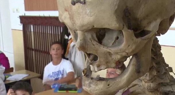 Insólito: un docente donó su esqueleto a la escuela donde trabajó