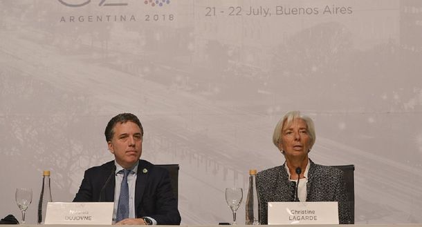 Nicolás Dujovne y Christine Lagarde