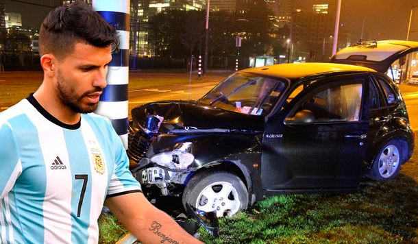 El Kun Agüero habló sobre el choque en Holanda: Me rompí la costilla, me duele mal