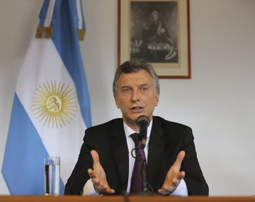 Mauricio Macri tras la reunión en el Vaticano con el Papa Francisco.
