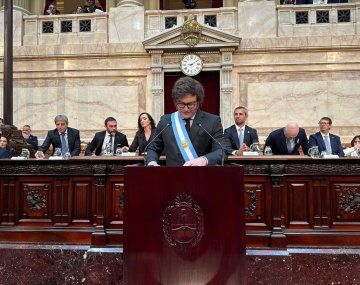 El presidente Javier Milei en el Congreso de la Nación 