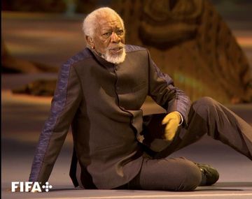 Mundial: Morgan Freeman sorprendió en la inauguración