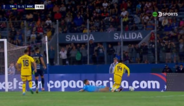 ¿Fue o no? El segundo penal que no le cobraron a Boca ante Sportivo Trinidense