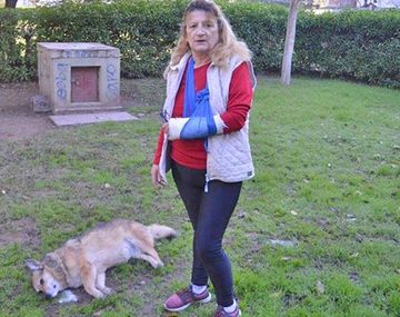 Olga encontró a su perra muerta