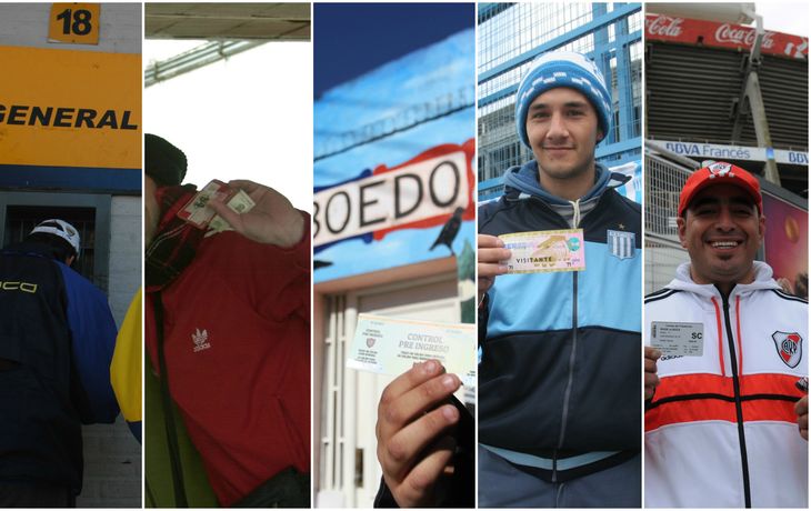 Venta de populares de Boca, Independiente, San Lorenzo, Racing y River