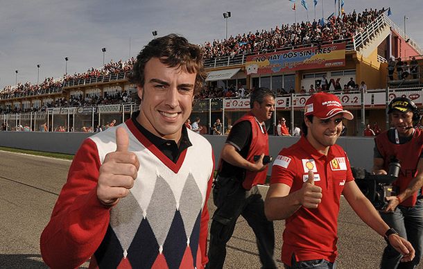 Alonso ferrari cheste
