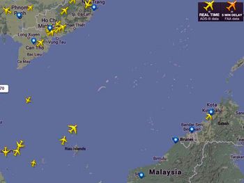 Así fue el momento en que el avión desapareció en Malasia