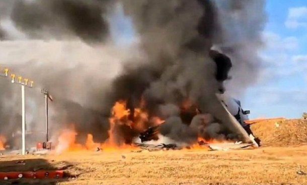 Impactante accidente aéreo Impactante accidente aéreo