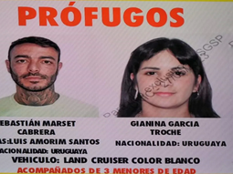 El afiche de búsqueda de Sebastián Marset y su esposa. El afiche de búsqueda de Sebastián Marset y su esposa.
