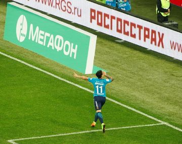 El ex River marcó por primera vez para el Zenit