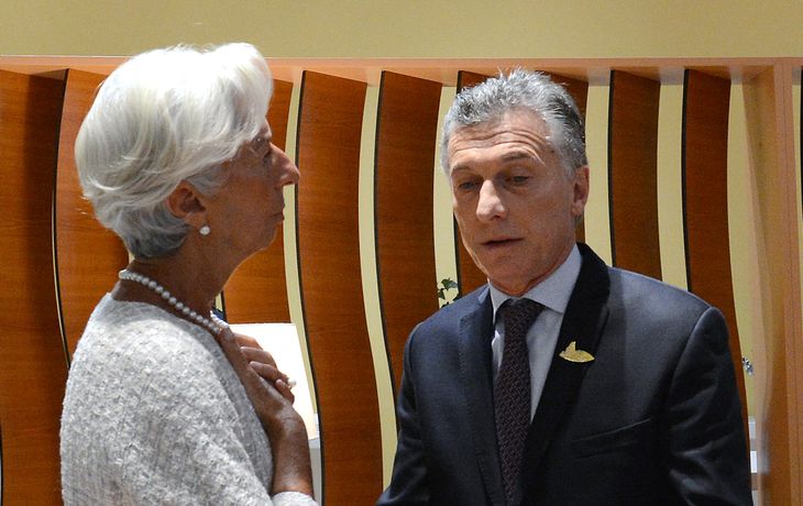 Christine Lagarde y Mauricio Macri