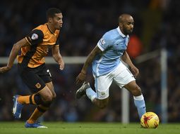 Sin Agüero, el Manchester City goleó al Hull por la Copa de la Liga