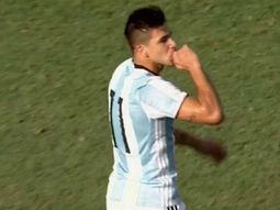 media vuelta y al angulo: el golazo que marco gio simeone para la seleccion media vuelta y al angulo: el golazo que marco gio simeone para la seleccion