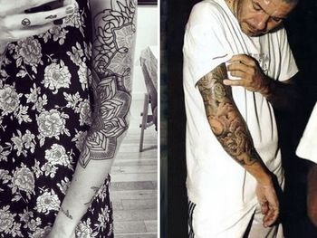 Candelaria copia el look a su padre con un tattoo