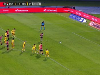 El gol de Edwin Cetré para el 1-1 de Estudiantes ante Boca