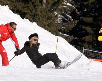 Kate Moss sufrió un accidente en los Alpes