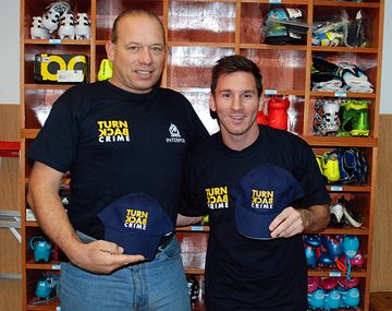 Lionel Messi se sumó a la campaña Turn Back Crime