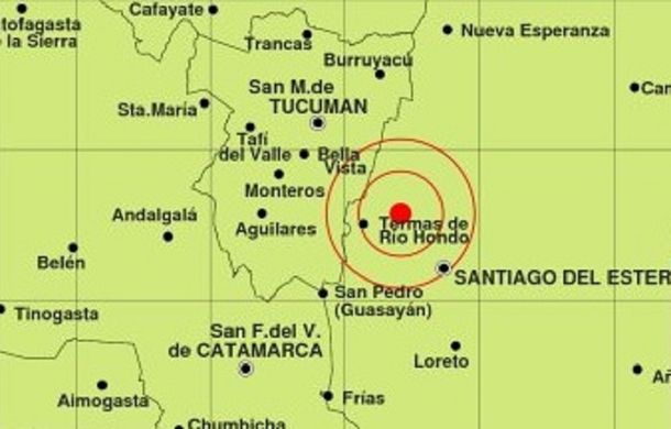 Sismo de 3.5 escala Mercali en Santiago del Estero