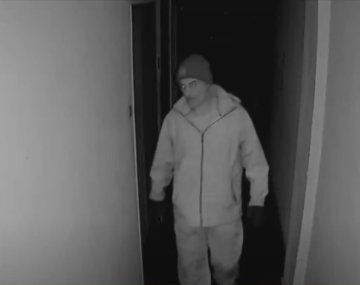 Entró sin forzar la puerta y desvalijó un departamento en Palermo: quedó todo grabado