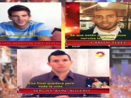 tevez, el kun, del potro... nadie quiso perderse la gran final tevez, el kun, del potro... nadie quiso perderse la gran final