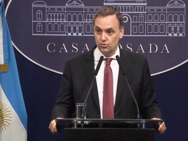 El vocero presidencial Manuel Adorni