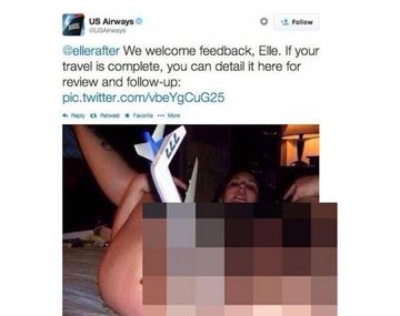 US Airways publica contenido pornográfico por error