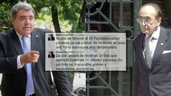 Furor en Twitter por el fallido homenaje de Pierri a Fayt. Furor en Twitter por el fallido homenaje de Pierri a Fayt.