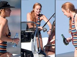 Polémicas fotos de Lindsay Lohan fumando y tomando alcohol