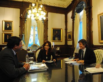 Cristina recibió a Echegaray en la quinta de Olivos