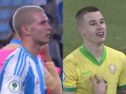 Escándalo en Argentina-Brasil: picante cruce entre Mastantuono e Igor Serrote