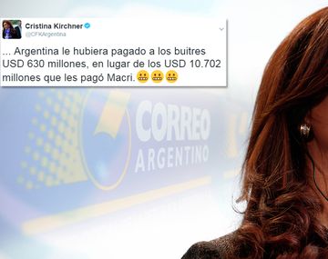 Cristina criticó al Gobierno en Twitter