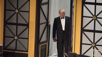 Donald Trump ingresando al concierto en su honor en la previa de su investidura Donald Trump ingresando al concierto en su honor en la previa de su investidura