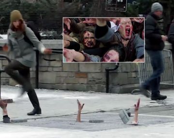 Una broma callejera para el regreso de una famosa serie