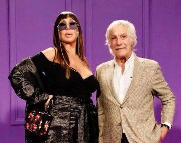 Moria Casán y Pato Galmarini.