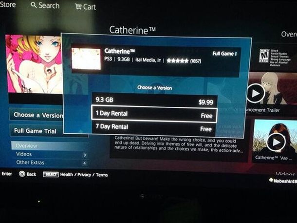 PlayStation 4: filtradas imágenes que muestra que se podrán alquilar juegos en la PS Now